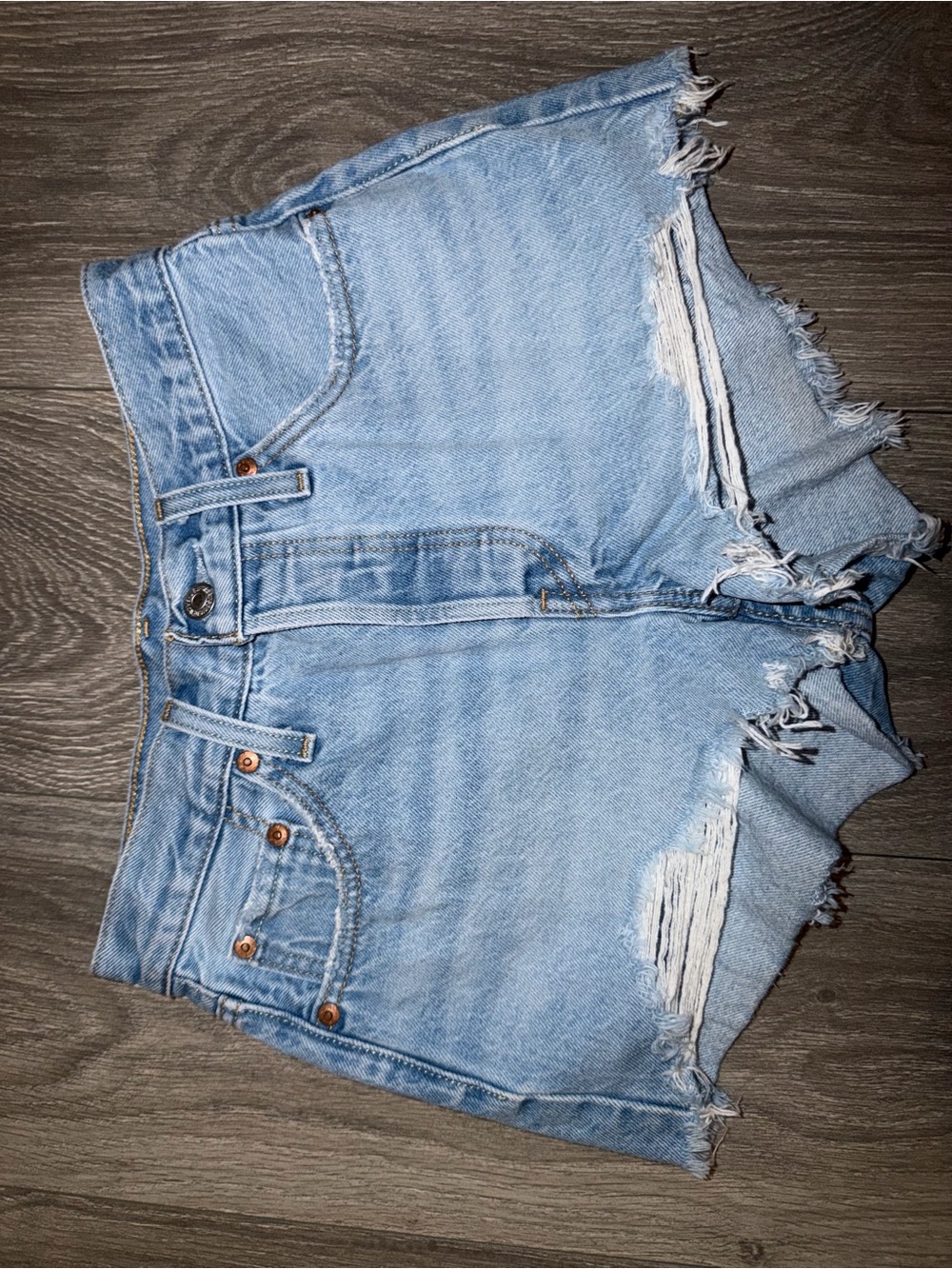 Levi's Women's Light Blue Denim Shorts